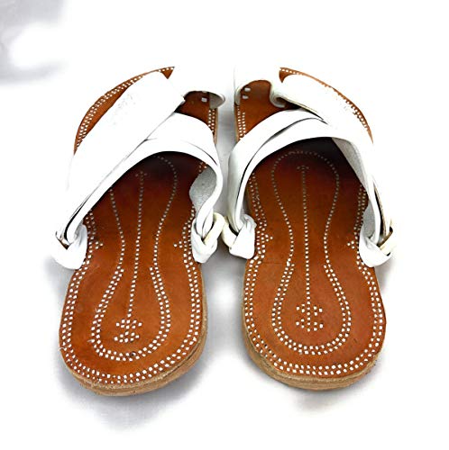 Men's White Leather Handmade Sandals ~ SandCruisers ~ Traditional Arabian Sandals2