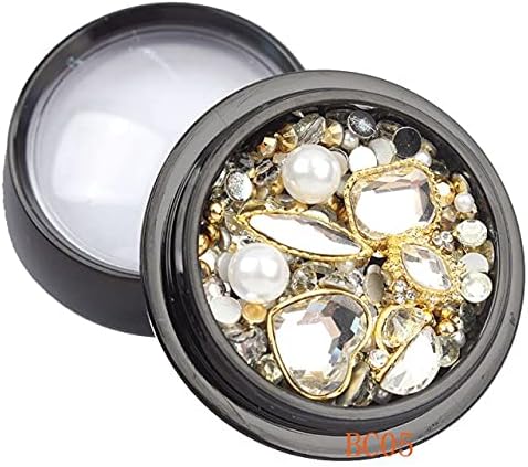 READY MART - Rhinestones - 1Box Crystal AB Mixed Shape Rhinestones Nail Art Decorations Shiny Stones Manicure Decorations Gems Diamonds Accessories (BC05)