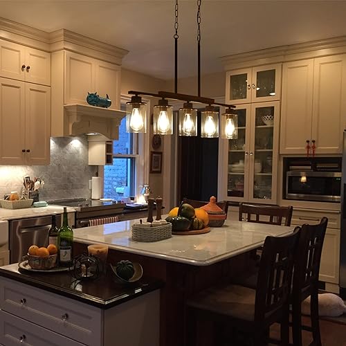 Farmhouse Chandeliers for Dining Room and Kitchen Island