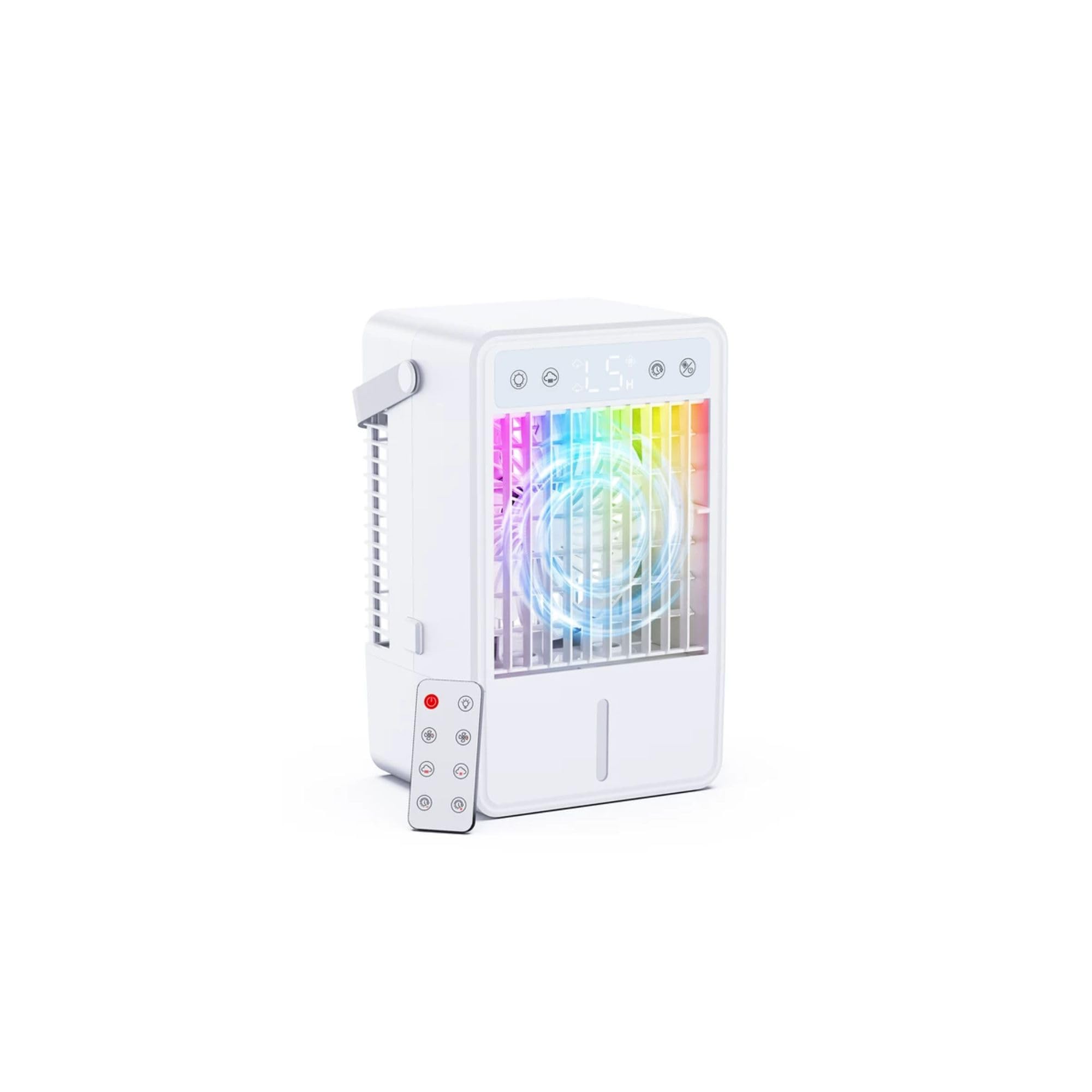 Quiet 5-Speed Portable Air Conditioner with Timer & Mist for Office & Travel Use