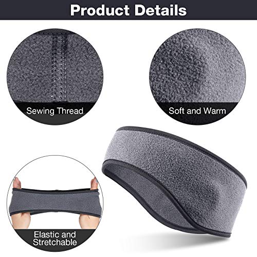 Syhood BBTO 4 Pcs kids ear muffs Winter Ear Warmer Fleece Headband for boys Child Outside Sporting Running3