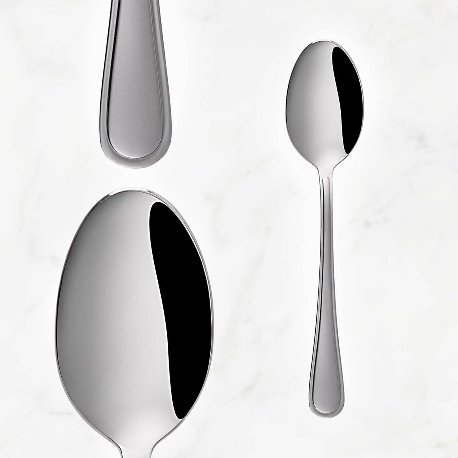 Sola Switzerland | Dinner Spoon Set of 6 | Imported Cutlery | Chromenickel Steel 18/10 (Roma)