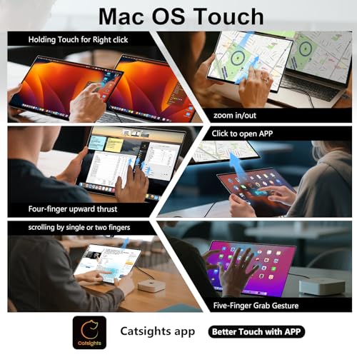 Image of Portable Monitor Touchscreen Drawing Tablet with 13.3 inch 2.5K screen and 4096 Levels of Pressure Sensitivity Stylus, USB-C Plug & Play 1500:1 contrast Laptop Screen Extender for Mac Laptop PC with Stand