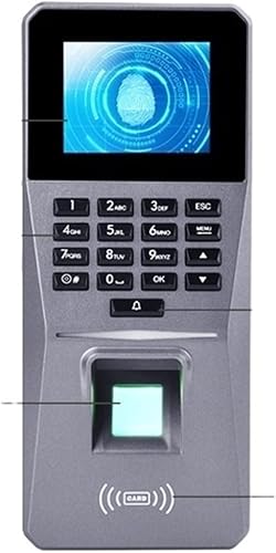 Máquina de tarjeta de perforación de reloj de tiempo, sistema de control de acceso de asistencia de huella digital, todo en uno, máquina de tarjeta