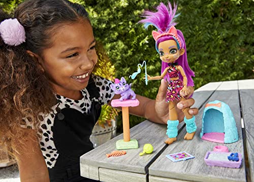 Muñeca Cave Club Purr-FECT con Accesorios y Gatito miniatura 2