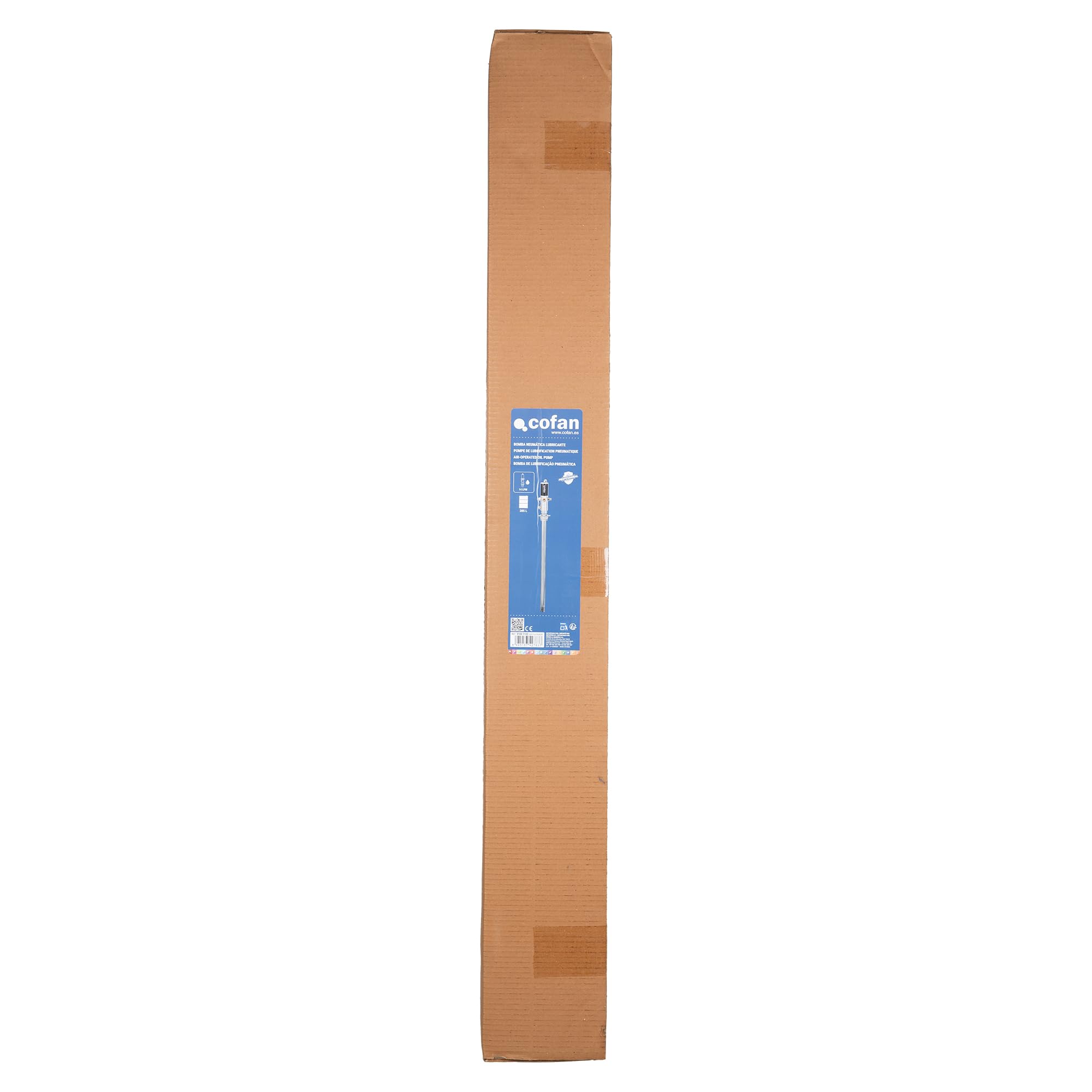 Cofan Bomba neumática lubricante | Adecuada para bidones de 205 litros | Caudal de 14 LPM | Relación 3:1 | Uso Profesional o Industrial