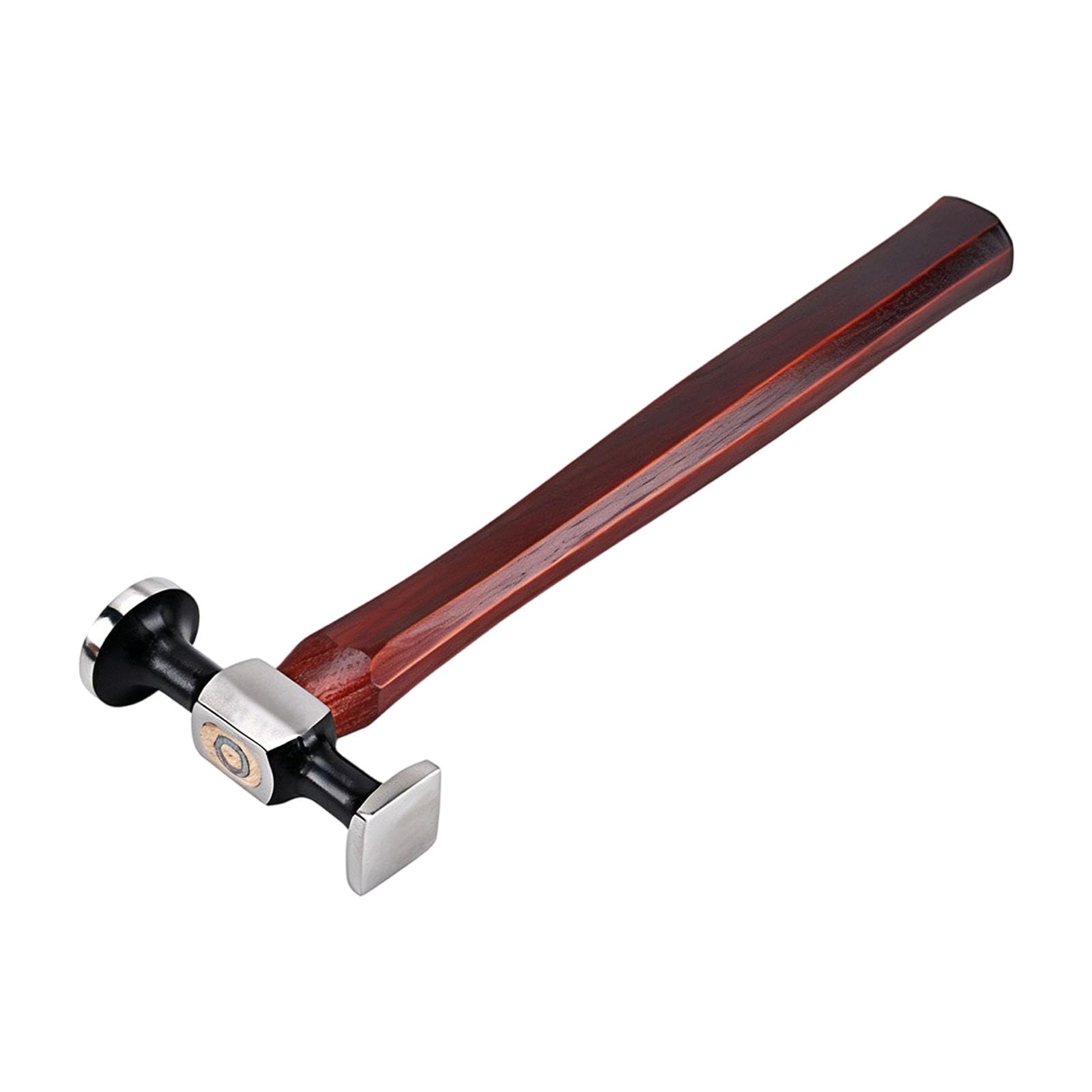 Elnwnnkc Premium Leather Punching Hammer Industrial Grade Steel Heads with Secure Wood Handle for Craftsmen High Carbon Steel Club