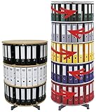 Reef Ordnerdrehsäule Höhe 193 cm 5 Etagen für 100 Ordner buche