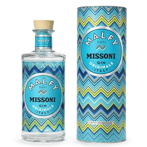 Malfy Gin Originale, Limited Edition Missoni, Collezione Esclusiva da Collezione, vol 41%, 70 CL