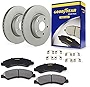 Front Brake Rotors & Carbon Ceramic Pads Kit for Toyota Tundra Sequoia PRK76835F
