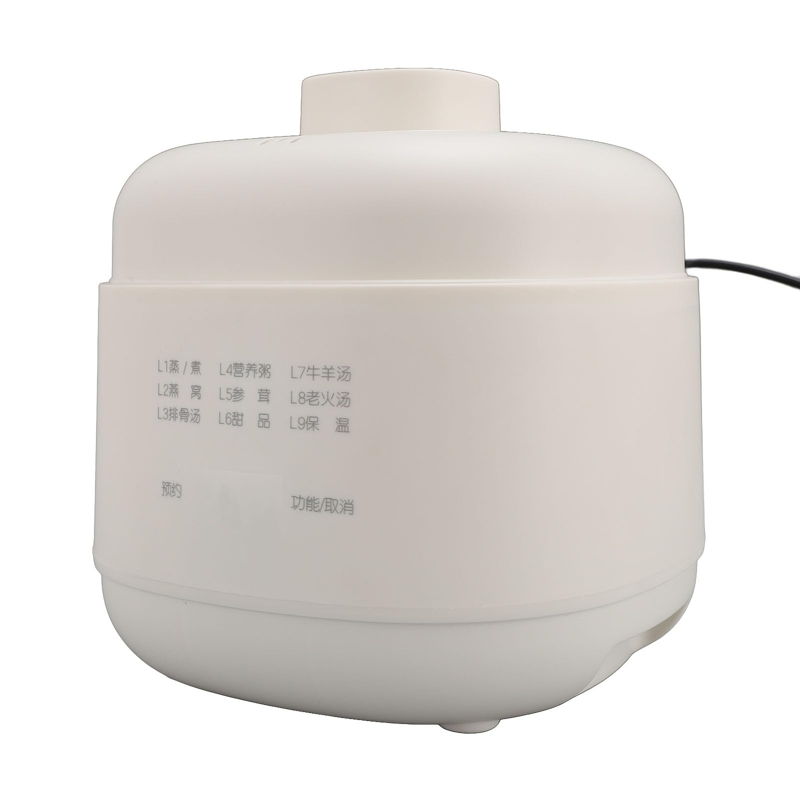 Stew Pot, 200W 1L Ceramic Soup Porridge Cooker Anti Dry Burn Small Slow Cooker Smart Ceramic Soup Porridge Cooker Mini Slow Cooker Electric Soup Pot with Timer Lid for Home