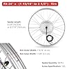 AW Electric Bicycle Front Wheel 24" E-Bike Conversion Kit 36V 750W Ebike Wheel Kit Thumb Throttle Hub Bicycle Conversion Motor Kit #5