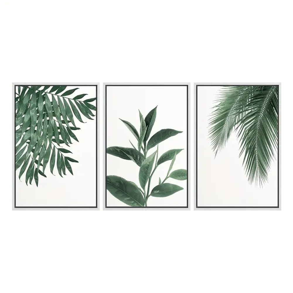WBYZAC Art Prints-Canvas Print Wall Art Green Plants Nature Wilderness Modern Art Bohemian for Living Room, Bedroom, Office Kitchen Decor Artwork-50 * 70cm*3PCS (No Frame)