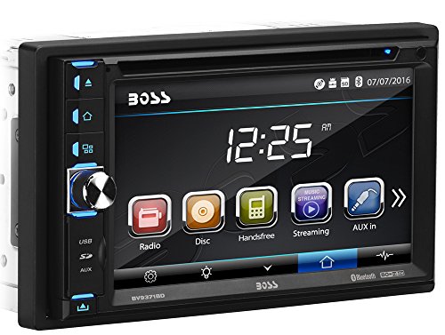 BOSS Audio Systems BV9371BD Car DVD Player - Double Din, Bluetooth Audio and Hands Free Calling, 6.2 Inch Touchscreen LCD, MP3, CD, DVD, USB, SD, Aux-in, AM/FM, Detachable Front Panel