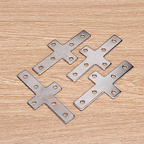 Preisvergleich Produktbild Verbindungselemente Verbindungsprofile aus Aluminiumprofilen L-Typ-Verbindungsplatte aus Aluminiumstahl für Montagelinien für automatisierte(20 Cross Plate)