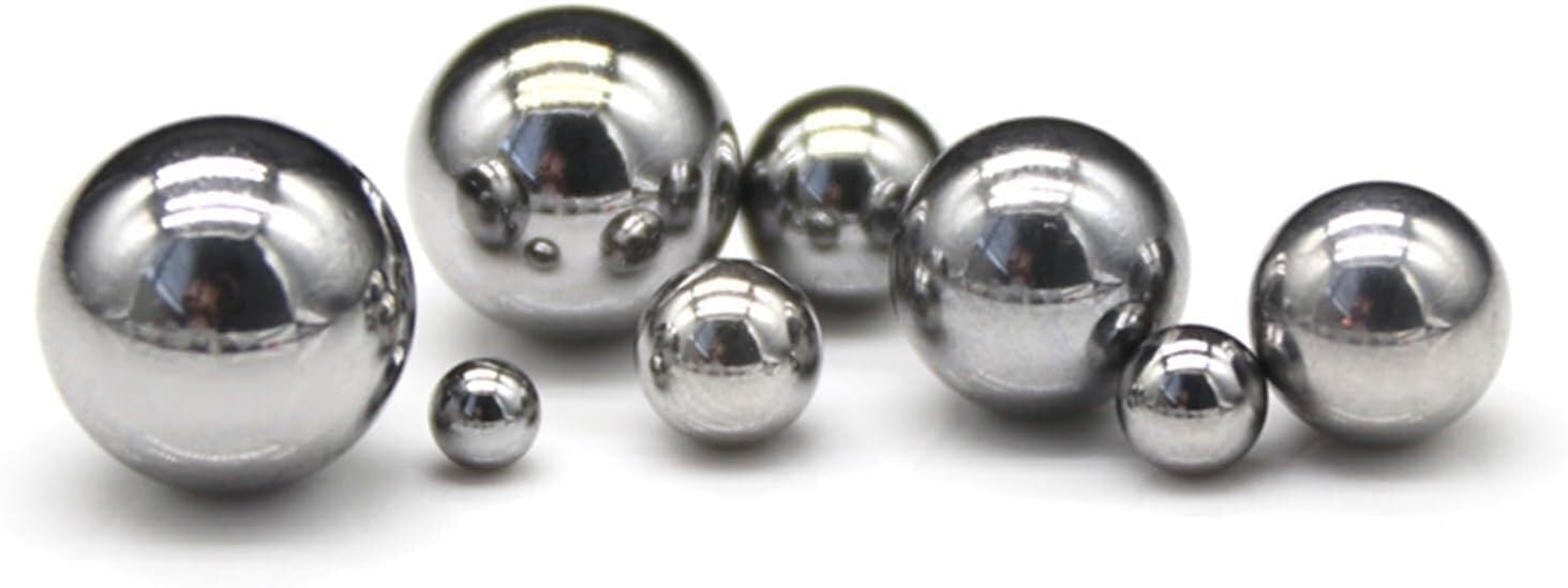 Dia 3mm~12mm High Carbon Steel Ball Bearing Steel Ball Hunting High Carbon Steel Marbles Bicycle Accessories(9mm,50Pcs)