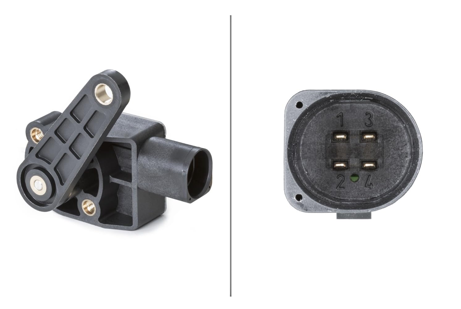 HELLA 6PM 008 739-001 Sensor, Xenonlicht (Leuchtweiteregulierung) - 4-polig