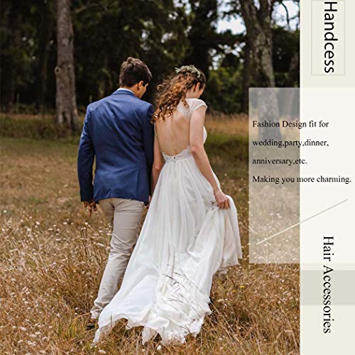 Handcess - Pettine per capelli da sposa, con