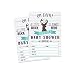 50 Fill in Deer Baby Shower Invitations, Baby Shower Invitations Hunting, Camping, Camo, Buck, Rustic, Neutral, Woodland Baby Shower Invites for Boy, Baby Invitation Cards Printable