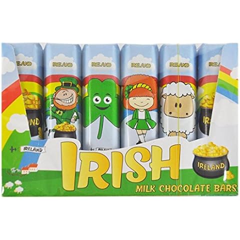 6 Pack of Individually Wrapped Irish Milk Chocolate Bars 14g Each Cover