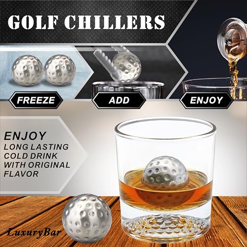 Juego de decantadores de whisky de golf con 50% de descuento