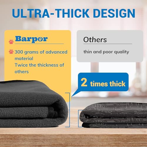 Image of 165cm x 122cm Washable Pee Pads for Dogs Coffee Thick Reusable Puppy Pads Strong Absorbing Leak-Proof Dog Whelping Mats Chew-Proof Non-Slip Dog Playpen Pads