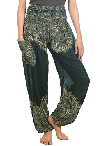 LOFBAZ Pajama Pants Pants for Women Night Sleep Pajamas Womens Maternity PJ Harem Hippie Yoga Boho Lounge Bohemian Clothes Floral 1 Dark Green XL LOFBAZ Pajama Pants Pants for Women Night Sleep Pajamas Womens Maternity PJ Harem Hippie Yoga Boho Lounge Bohemian Clothes Floral 1 Dark Green XL