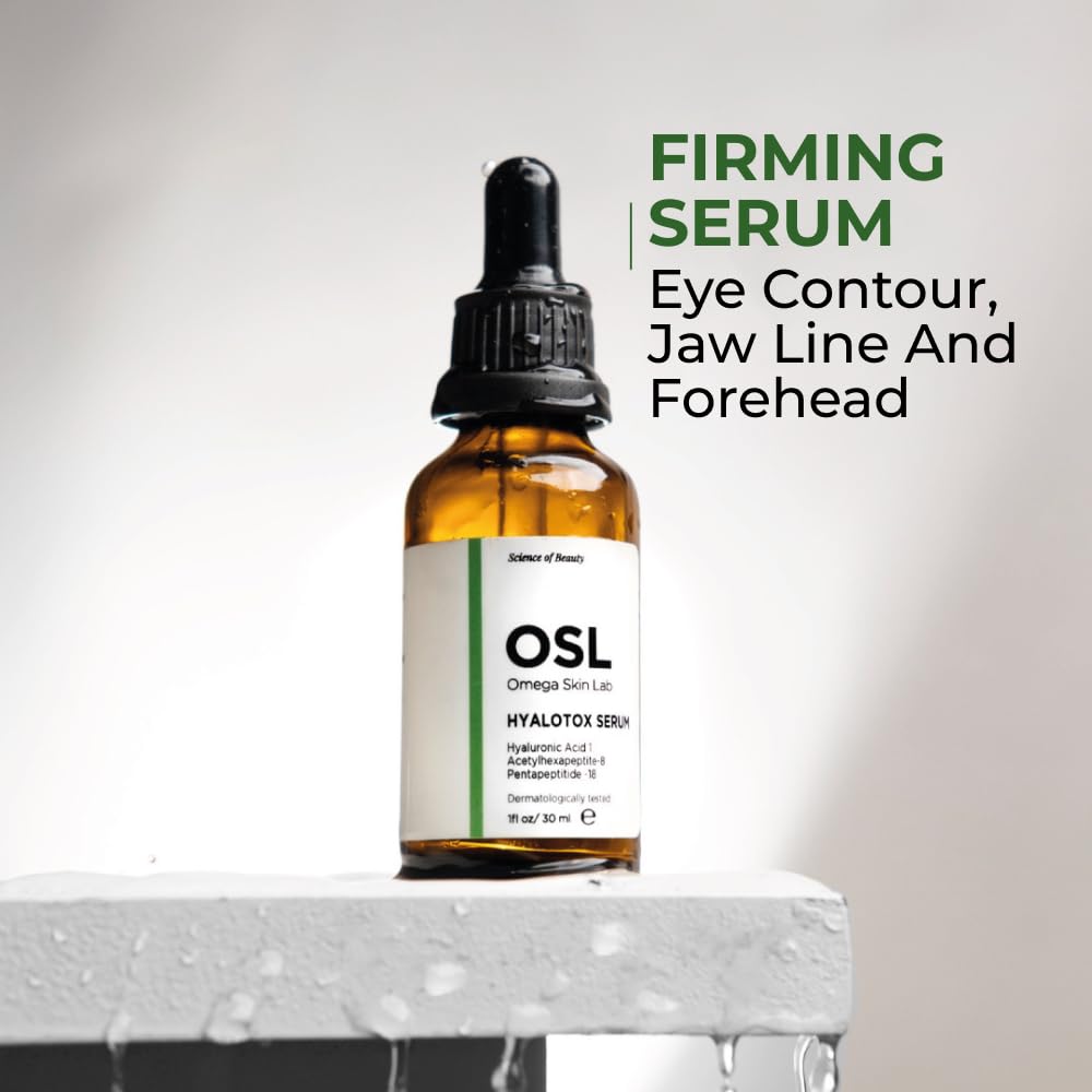 OSL Omega Skin Lab OSL Anti-aging Hyalotox Face Serum 30ML, Powerful Firming Serum, Hyaluronic Acid, Acetlyhexapeptide-8 - Image 4