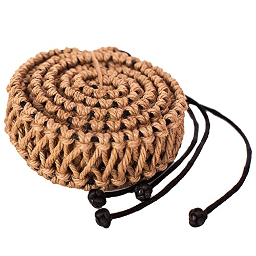 YINHA Cuerdas Trenzadas Hechas A Mano Decorar For 17 Pulgadas / 56cm Handpan, Protector Tapa De Tambor Trenzado De Mano...