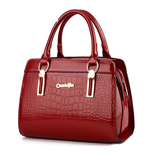 Sac à bandoulière modèle crocodile pour femme de loisirs et style diagonal