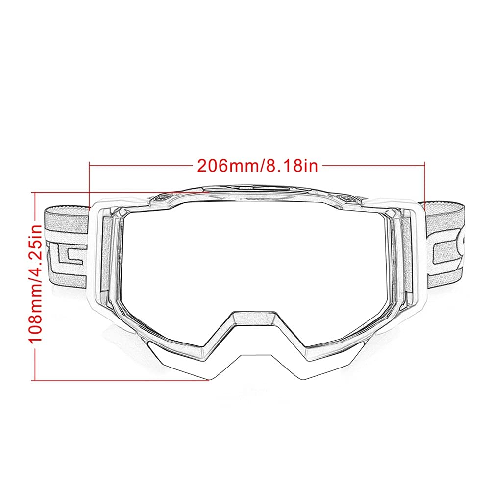 Motocross Moto Goggles Glasses ATV Off Road Strada Bike Bike Proof A Prove di Polvere Occhiali da corsa Anti Vento Eyewear MX Goggles