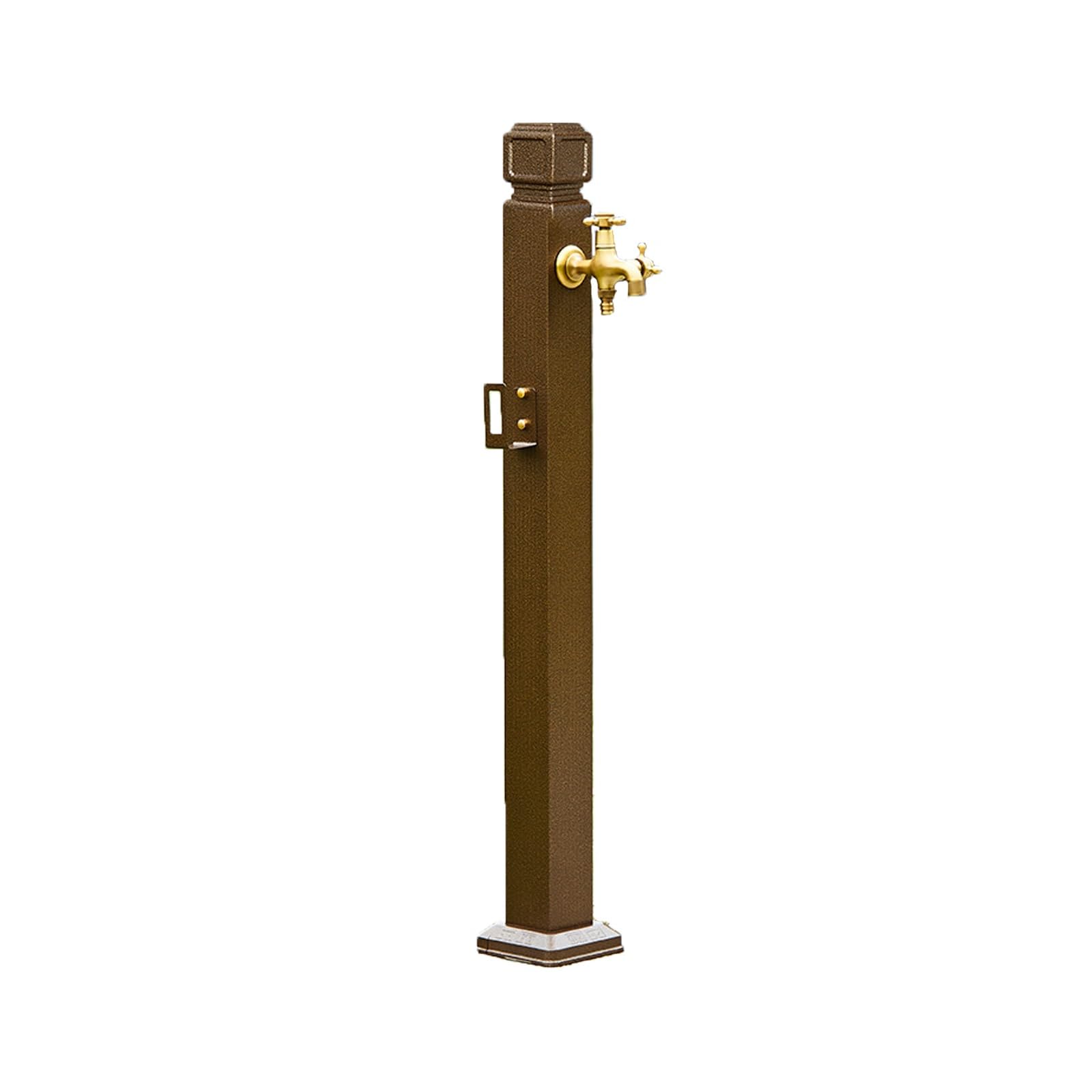 WOTZOV Outdoor Water Column With Double Faucet, 37.4In Vertical Garden Irrigation Hydrant, Freeze Proof Courtyard Column, Garden Faucet For Efficient Watering，95cm/37.4in E