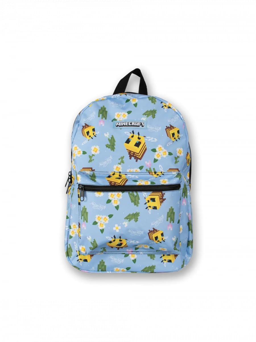 Minecraft Honey Bee Backpack, fits A4 with internal padded laptop/tablet pouch