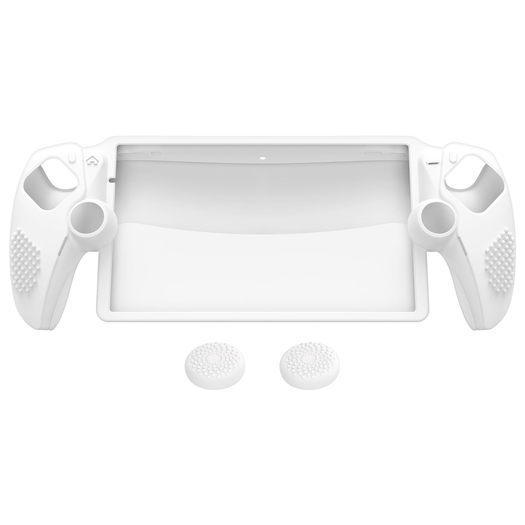 PlayVital Coque pour PS Portal Manatte Accessoire,Housse Protection pour PS Portal Console avec Capuchon Joystick Grip Cover-Blanc