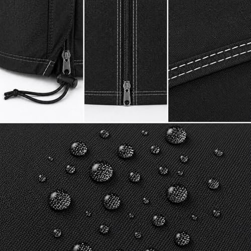 Cobertura para ablandador de agua redonda impermeable negra miniatura 2