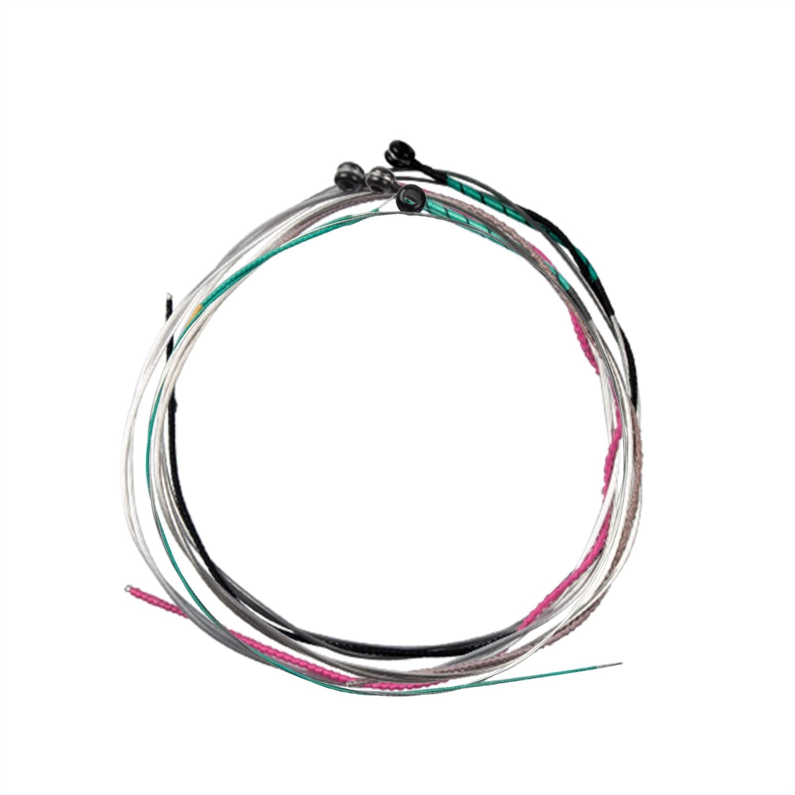 TSTS Accessorio Violino 1 Set - Set di Corde per Violino 4/4 in Acciaio con estremità A Sfera in Acciaio Calibro Medio