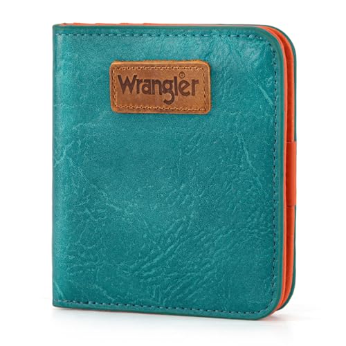 Image of Montana West X Wrangler Small Minimalist Wallets for Women Slim Thin Wallet Card Cases Money Organizer Thin Mini Pocket Wallet with Rfid Lining and A Coin Purse