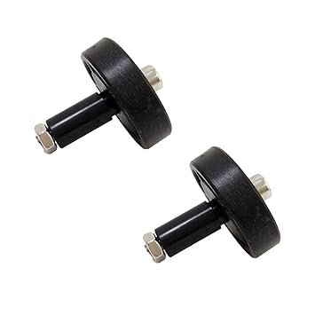 WorldCare 2Pcs Black Rubber Bearing Wheels for Chassis k Car