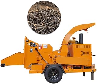 Wood Chipper Shredder - Forestry Mobile Wood Crusher Commercial Branch Wood Chip Crusher Machine for Tree Services & Large-Scale Property Management
