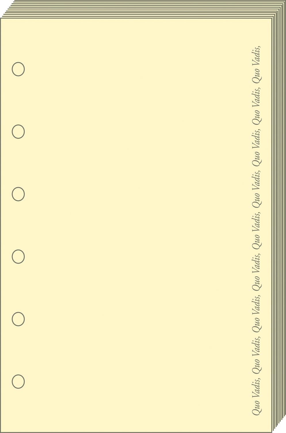 QUO VADIS - Diary, Organisers - Ivory Refill Pad for Timer 14 Quo Vadis 720002Q Mini
