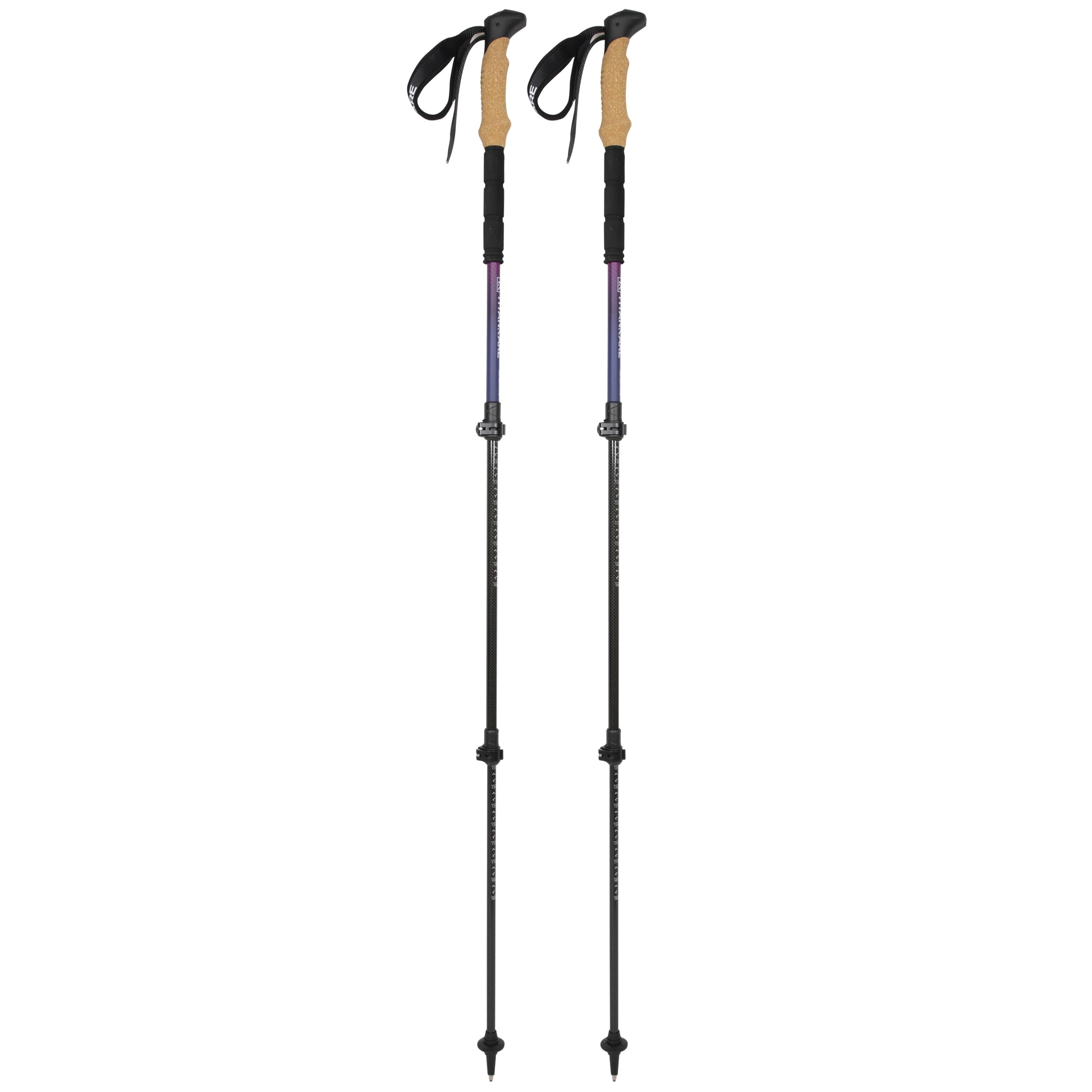 Bastones de senderismo para caminar – Bastones de senderismo con agarre de corcho para mujeres y hombres, bastones de marcha nórdica para personas mayores, ultraligeros, plegables, equipo de