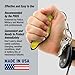MUNIO Self Defense Keychain – Lightweight, Stylish & Portable Safety Tool for Women & Men – Non-Lethal Kubotan, Easy to Use, TSA Approved – Made in USA – Gadsen Flag Design