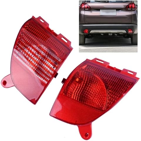YONGYAO Car Rear Bumper Light Tail Lamp Brake Light For Peugeot 308Cc C3 2008 Citroen C3Xr 2009-2014 6350Gj 6351Gh - Left Cover