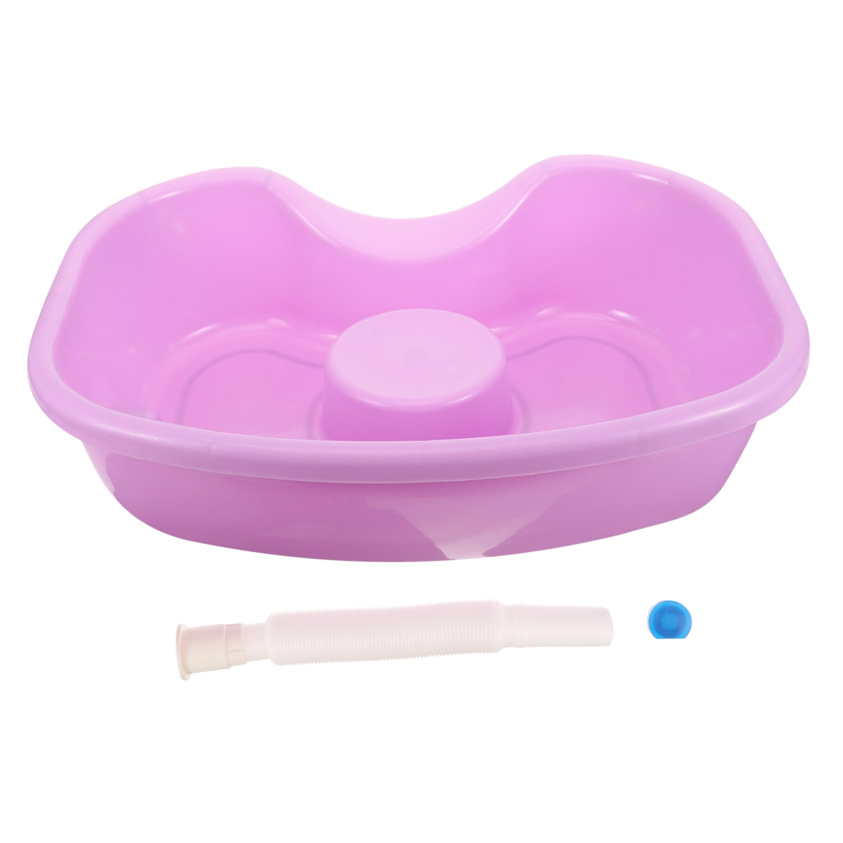 Holibanna 1Set Bedridden Shampoo Basin Ergonomic Hair Washing Bowl for Elderly Pregnant Women Patients Portable Wash Basin with Smooth Surface for Comfortable Hair Care at Home