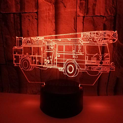Lámpara ilusión 3D noche cambio color LED USB miniatura 2