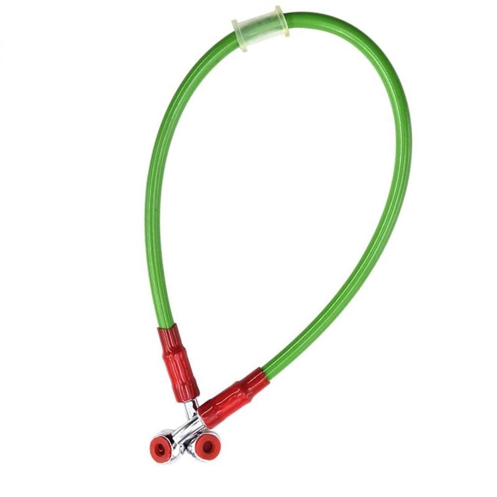 Ksxzw Green Motorbike Part Motorbike Accessories Motorcycle Braided Steel Hydraulic Brake Line Clutch Oil Hose Tube 65Cm(Green)