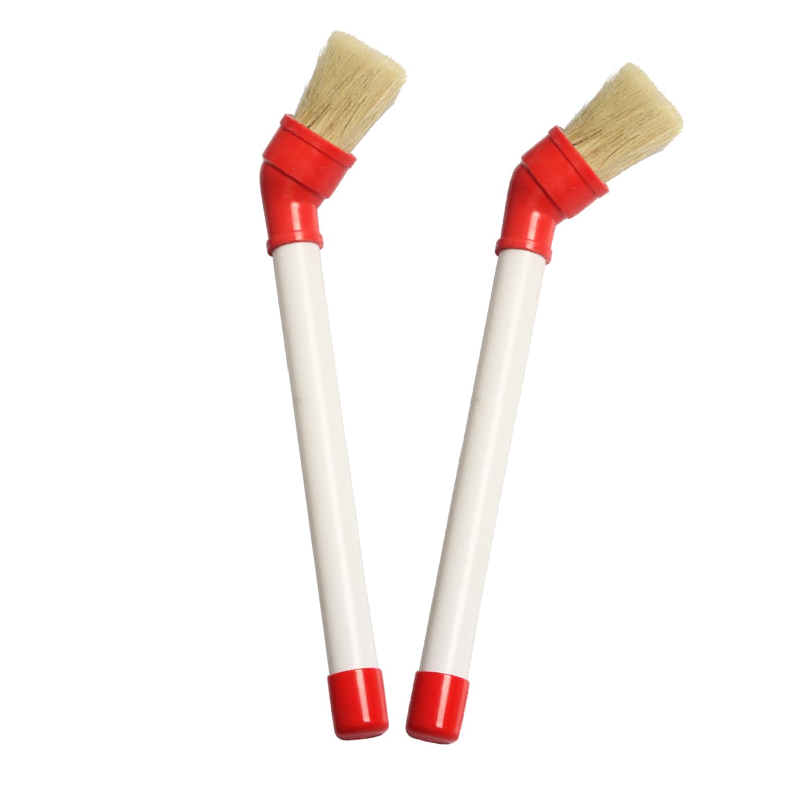 2pcs Curved Lubes Applicator Brush With Handle Bristles Brush Used For Pastes Tire Mounting Car Detailing Brush Set Interior