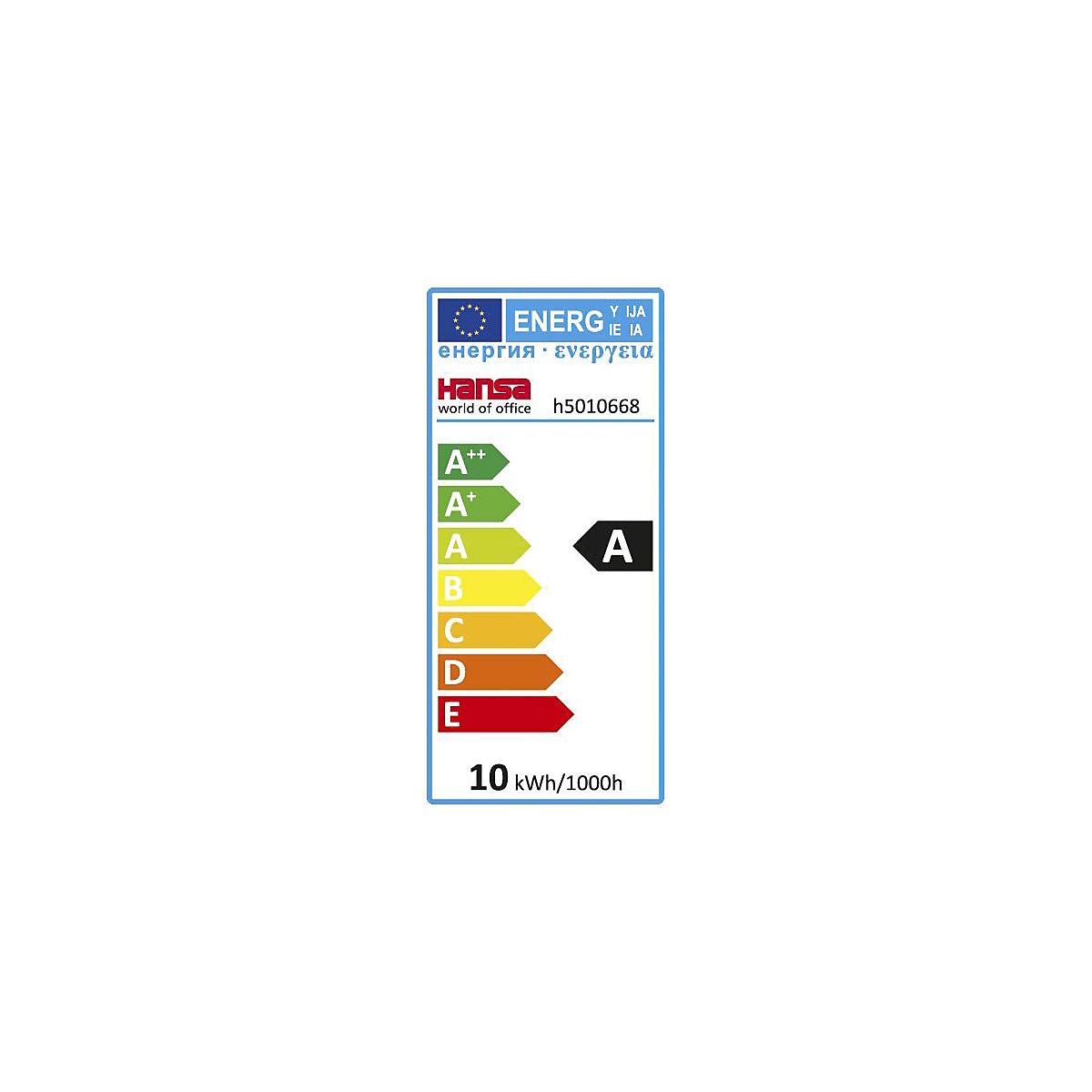 Hansa LED-Leuchte Vario Plus silber, stufenlos dimmbar, 2700-6400 Kelvin