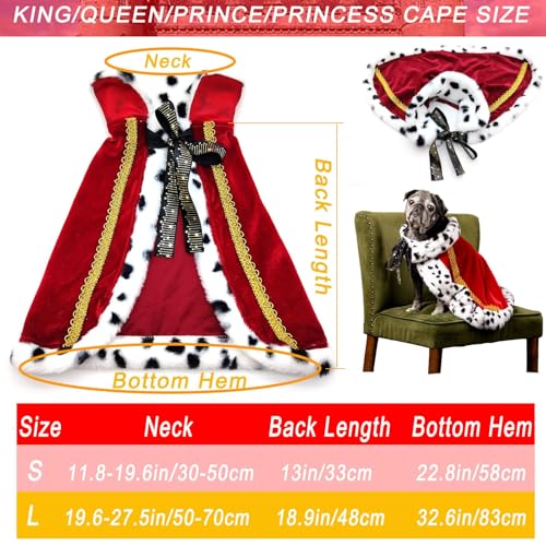 Capa para perro King Halloween y Navidad tamaño Small miniatura 5