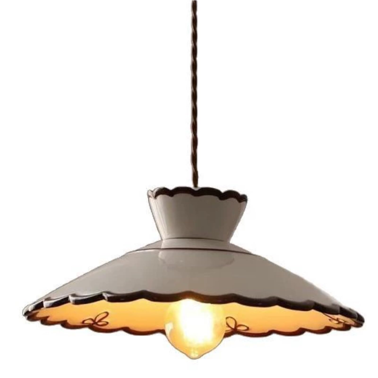 FEITENGDA Modern Japanese Pendant Fixture Farmhouse Hanging Suspender